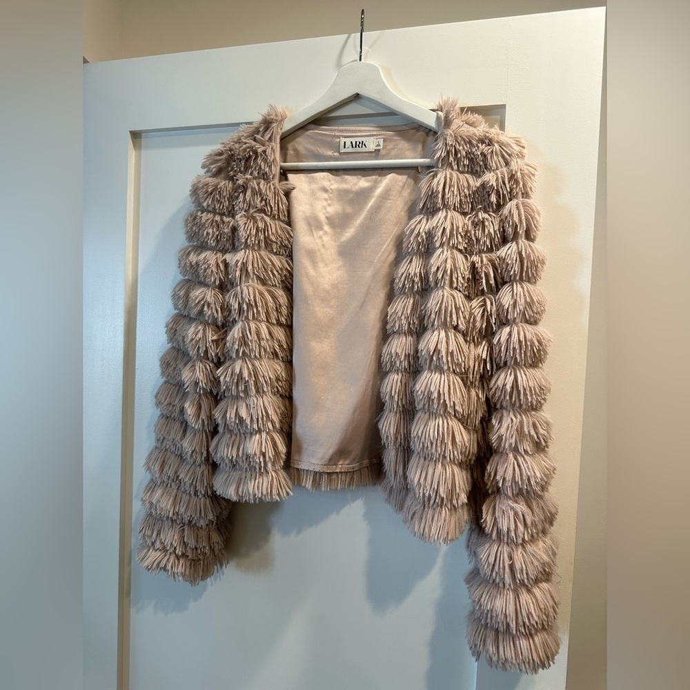 Shaggy pink  jacket